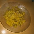 El cooksnap de Luigui Moreno cuando hizo Arroz amarillo con carne.