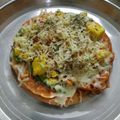 Avani Suba's cooksnap of when they made તંદૂરી પનીર ટિક્કા પીઝા (Tandoori Paneer Tikka Pizza Recipe In Gujarati).