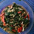 Cooksnap dari fitri untuk resep Tumis daun pepaya jepang dan teri
