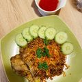 รูป Cooksnap ของ ครัวน้องขวัญกับหนุ่มสเว็น เมื่อเขาทำ ข้าวหมกไก่ ของฉัน🍗😋 (ในหม้อหุงข้าว)