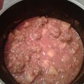 El cooksnap de Ester Roman cuando hizo Estofado de albóndigas con papas y arroz 🥔🍛.