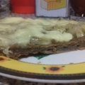 El cooksnap de Silvina Tebes cuando hizo Pizza con masa de berenjena.