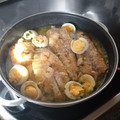 El cooksnap de Luisa Barrabes cuando hizo Cazuela de colas de rape con gambas en salsa verde.