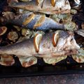 El cooksnap de Martita Tralari cuando hizo Lubina al horno.