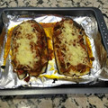 El cooksnap de Cristina cuando hizo Berenjenas al horno rellenas de carne.