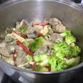 El cooksnap de Claudia Rojas cuando hizo Costillitas con brócoli.