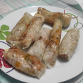 El cooksnap de Andre Gonzalez Riesgo cuando hizo Rollitos de arroz vegetales con anchoa y huevo en airfryer.