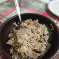 El cooksnap de Diego Ancelmo cuando hizo Risotto de pollo con champiñones.