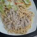 El cooksnap de Gloria Castillo cuando hizo Pasta con salsa blanca de atún y espinacas.