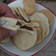 El cooksnap de Juan Millafilo cuando hizo Chilenitos con coco rallado.
