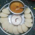 Shivangi Jain's cooksnap of when they made Idli sambhar chutney.