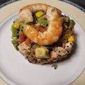 El cooksnap de noor cuando hizo Ensalada de quinoa piña y langostinos.