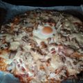 El cooksnap de Sandra cuando hizo Pizza Carbonara.