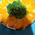 El cooksnap de Aguuss Rodriguez cuando hizo Tarta de frutillas y duraznos con crema chantilly.