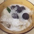 Cooksnap dari yani khairina untuk resep Bubur Sum sum + biji Salak ubi ungu