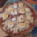 El cooksnap de Manuel Silva cuando hizo Pizza 100% integral.