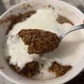 El cooksnap de Rocio Noel Andreoli cuando hizo Mug cake de avena y manzana caramelizada 🍎 Tortita en taza.