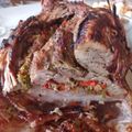 El cooksnap de Cinthia Veron cuando hizo Paleta de Cerdo rellena.