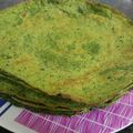 El cooksnap de Clari cuando hizo Crepes verdes de jamón y queso.