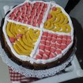 El cooksnap de Joanna Ortiz cuando hizo Torta con golosinas.