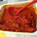 El cooksnap de Carreras Heredia cuando hizo Cangrejos de río con tomate.