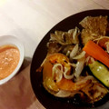 El cooksnap de Erikillo cuando hizo Parrillada de verduras con salsa Romesco.