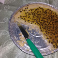El cooksnap de Jeyder Cabrales cuando hizo Pie de maracuyá.