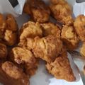 El cooksnap de Abigail Machado cuando hizo Buñuelos de Espinaca, Morrón y Cebolla de Verdeo.
