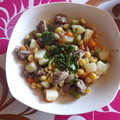 El cooksnap de Belén González cuando hizo Garbanzos con carne picada.