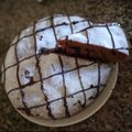 El cooksnap de Perla González cuando hizo Torta de chocolate con postre de cajita.