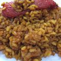 El cooksnap de Marieta cuando hizo Arroz a banda con caldo de caldero.