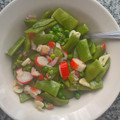 El cooksnap de Lenniss cuando hizo Surimi con judías verdes y guisantes.