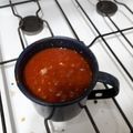 El cooksnap de Molecula cuando hizo Salsa básica para pizza.