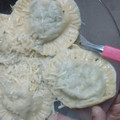 El cooksnap de Karen Maddox cuando hizo Sorrentinos caseros😋.