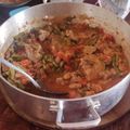 El cooksnap de Bel cuando hizo Carne de puerco con nopales y pico de gallo.