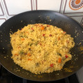 El cooksnap de Nacho Albarrán cuando hizo Cous cous con verduras.