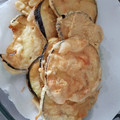 El cooksnap de Priscila cuando hizo Berenjenas fritas.