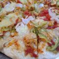 Sadaf Nouman's cooksnap of when they made Homemade cheesy Pizza.