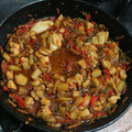 El cooksnap de Javilin cuando hizo Pollo agridulce (verduras+piña), a mi manera.
