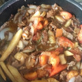 El cooksnap de Hector Mendoza cuando hizo Bistec de Carne Entomatado y Torrejón de Maíz Nuevo.