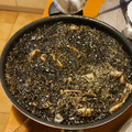 El cooksnap de Elisa Perez cuando hizo Arroz negro con calamares y gambas.