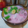 Cooksnap dari Resep Anak Kos untuk resep Es Pisang Ijo #3 (Takaran Sendok)