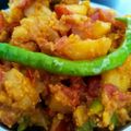 Anupa Prajapati's cooksnap of when they made રેડ સૂકી ભાજી.