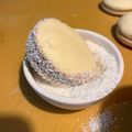 El cooksnap de Michelle Harvey cuando hizo Alfajores de maicena con harina leudante 🤍.