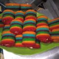 Cooksnap dari Nadyne Cahaya untuk resep Rainbow cake kukus