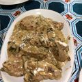 El cooksnap de Alicia Yunis cuando hizo Atún con crema y alcaparras.