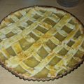 El cooksnap de Claudia cuando hizo Kuchen de durazno y manzanas.