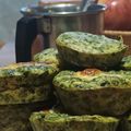 El cooksnap de Anii Jung cuando hizo Muffins de espinaca.