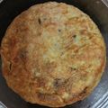 El cooksnap de anabel cuando hizo Tortilla de gulas y champiñones.