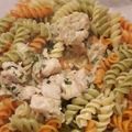 El cooksnap de Gabyy Garcete cuando hizo Fideos con crema, verdeo y jamón.